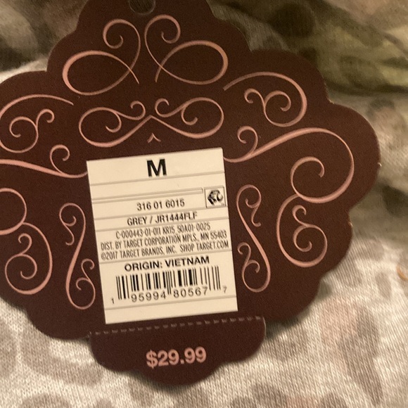 New Target Women's Cream and Grey Blouse - Picture 5 of 5